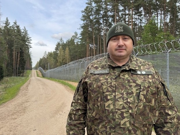 Lt. Col Vadims Grickovs, head of the Border Control and Immigration Service at Daugavpils, Lithuania, at the border with Belarus.